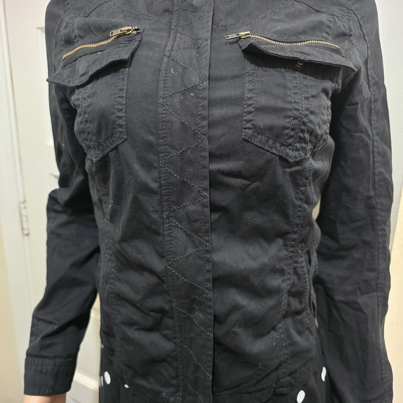 Express Black Utility Jacket for Women - Picture 3 of 7